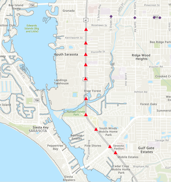 US 41 FRAME Locations
