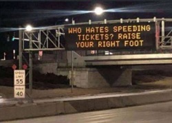Who Hates Speeding Tickets? Raise Your Right Foot