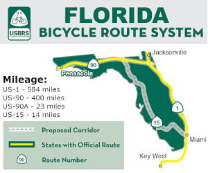 USBR_Map_Florida_Graphic Florida Bicycle Route System Mileage