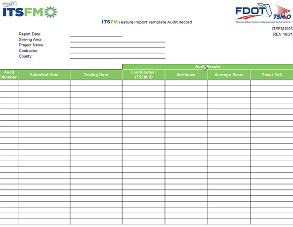 ITSFM1003 Form