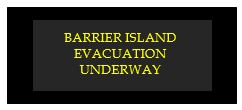 barrier island evacuation underway