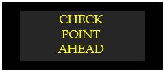 check point ahead