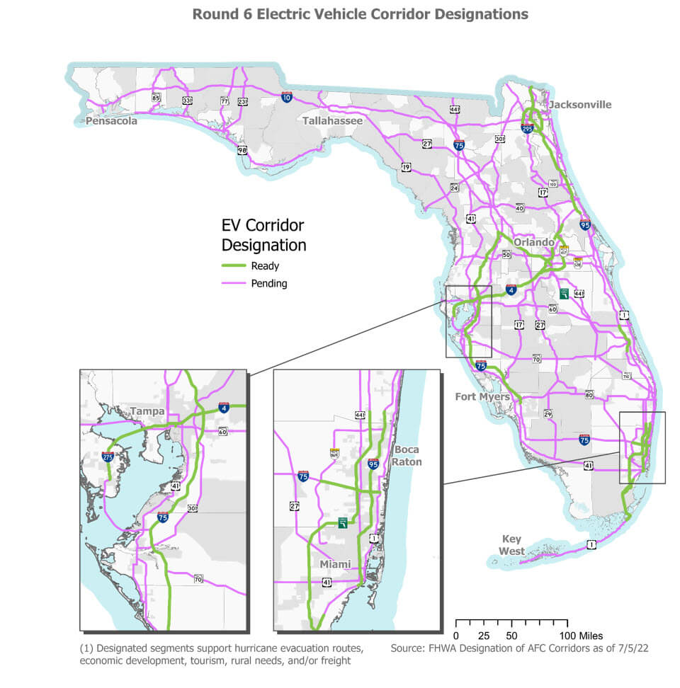 Alternative Fule Corridor Map