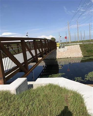 The Binks Pedestrian Bridge-Village of Wellington in Palm Beach Co. The Binks Pedestrian Bridge-Village of Wellington in Palm Beach Co.